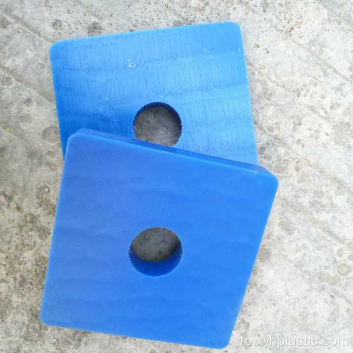 Placă de nailon din plastic albastru CNC Nylon PA6 Part