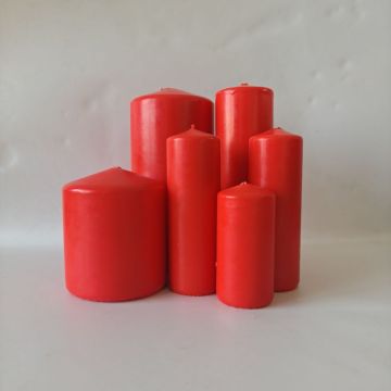 Home Wedding Decoration Red Pillar Candle Home Restaurant