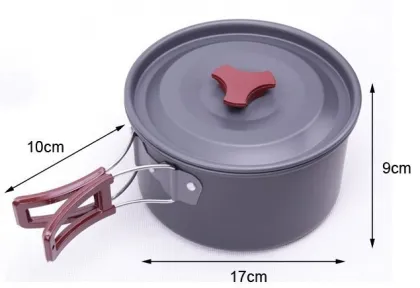 Camping Hiking Aluminium Nonstick Cookware Sets YUETOR Brand