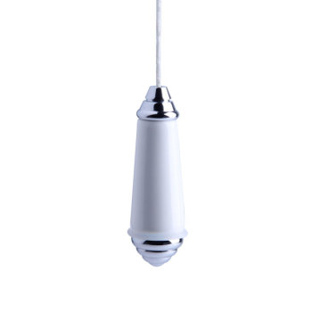 Traditional Ceramic and Chrome Light Pulls