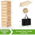 GIANTE TUMBLE TIMBER TOGER BLOQUE DE MADERA juegos de apilamiento