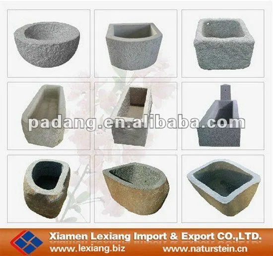 grey granite troughs