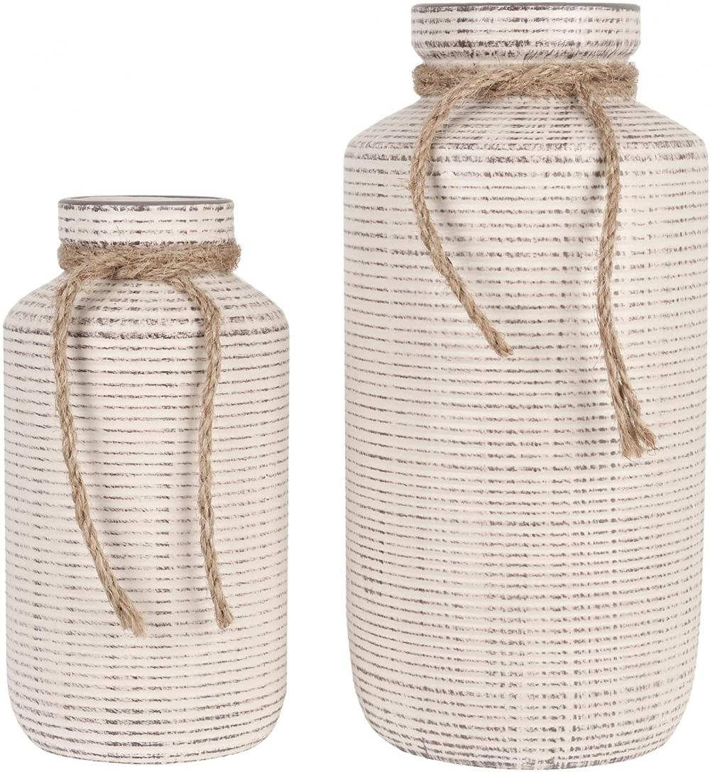 Vases de ferme rustique pour décoration intérieure