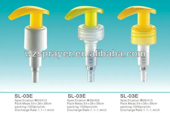 Lotion Pump,left-right lock,bent head,SL-03E