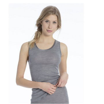 Soft Merino Wool and Silk Vest Top for Women