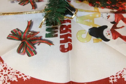 Decorative Handicraft Tree Skirt for Holiday Party