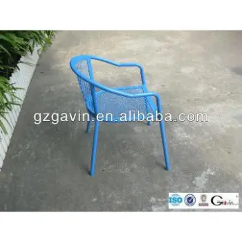 Simple design metal mesh dining chair Chinese furniture