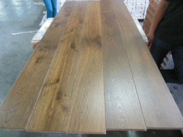 Wooden flooring parquet, Vintage european white oak