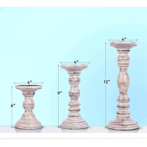  etc. Rustic White Pillar Candle Holders Factory