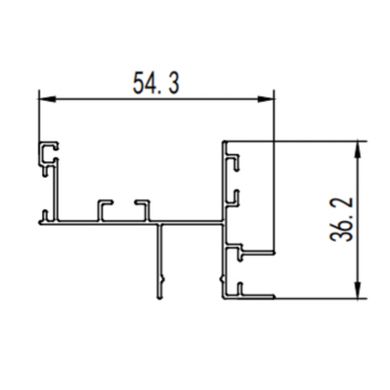 Moule d&#39;extrusion en aluminium pour pièces de lampe à plafond