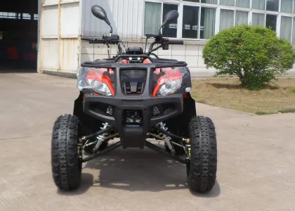 Red Eec Racing 200cc Atv On Mountain Road , One Seat Street Quad Bike