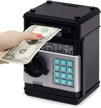 Interactive Multi-Function Music Mini ATM Kids Piggy Bank with Password Security and Money Saving Features