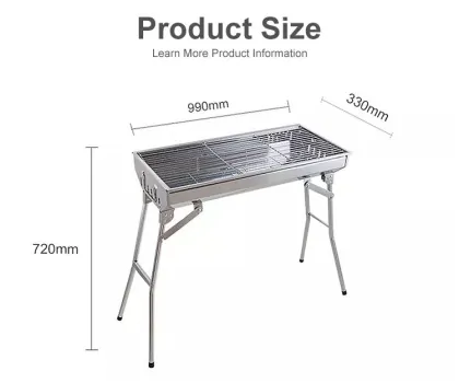 Foldable Charcoal Bbq Grills Portable Bbq Grill Stainless Steel Charcoal Bbq Grillbbq Grills