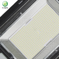 Lâmpada de rua LED solar integrada para exterior ABS 100w