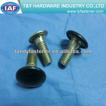 Zinc yellow plated high strength fin neck bolts