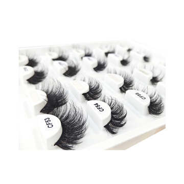 Synthetic Faux Mink Eyelash Thick Russian Strip Lashes
