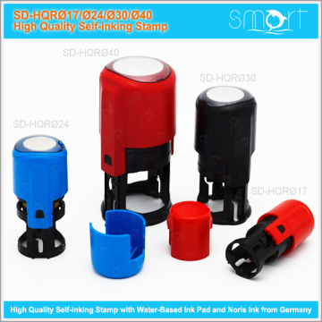 High Quality Round Self-Inking Stamp New Arrival, Waterbased Ink Pad and Noris Ink from Germany