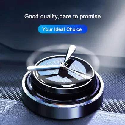 Custom Car Air Freshener: Solar-Powered Solid Balm for Fan Spread Fragrance