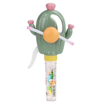 Light Up Cactus Hand Fan sem doce