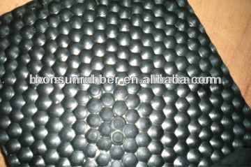 BONSUN cloth insertion hammer top design rubber horse mat