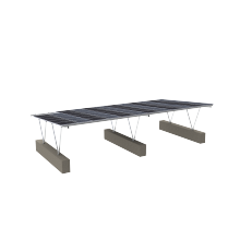 W-shaped Parking Shed Assembly