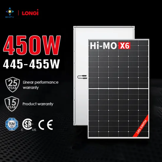 Longi Hi-Mo X6 Solar Panels: 445W, 450W, and 455W Photovoltaic Panels