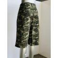 Pantalon central camouflage coton