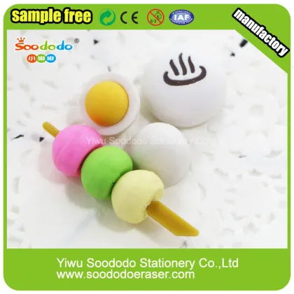 3D Wacky Green Crown Pig Head Shaped Eraser