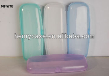 2014 new design affordable and colorful plastic glasses case