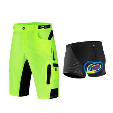 WOSAWE Thin Men Cycling Shorts: Breathable, Reflective MTB Bike Shorts for Downhill Riding
