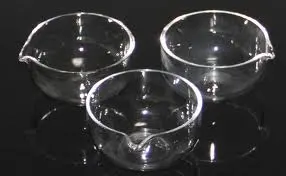 clear silica quartz crucible