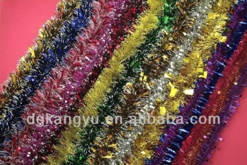 glitter tinsel garland