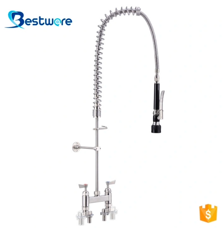 Rinse-friendly Kitchen Pre-Rinse Faucets