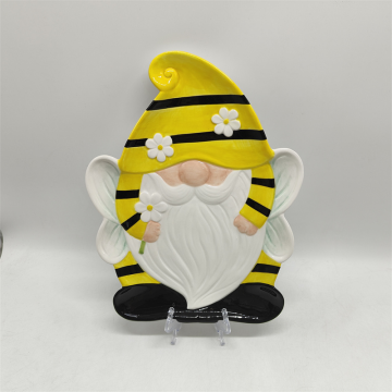 Большое керамическое сервировочное блюдо Bee Gnome