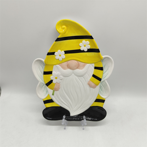 Большое керамическое сервировочное блюдо Bee Gnome