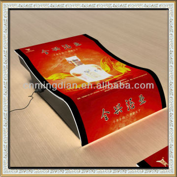 led acrylic Cash tray, OEM design acrylic coin/cash tray with led lights