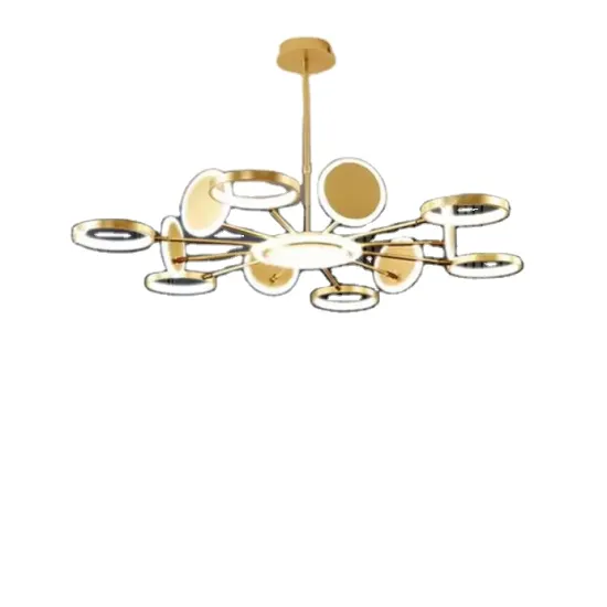 Light Luxury Nordic Post-Modern LED Crystal Chandelier for Bedroom and Dining Room