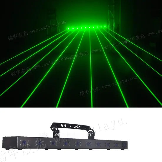10-Head RGB and Single Color Laser Light Bar with 10 Parallel Rays
