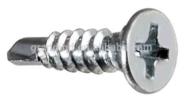 03012 Countersunk head self drilling screw with nibs under head