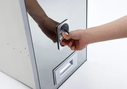 Stainless Steel Rice Cabinet - Healthy Kitchen Use Cabinet Style Rice Dispenser Box