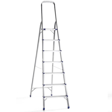 Multi-Function Economic Aluminum Step Ladder with Tray and Steel Brace