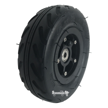 Inflation Using Metal Hub with Inner Tube Electric Vehicle Pneumatic Tire Wheel" could be shortened and made more SEO-friendly. A suitable title could be:

"Metal Hub Inflation for Electric Vehicle Pneumatic Tires