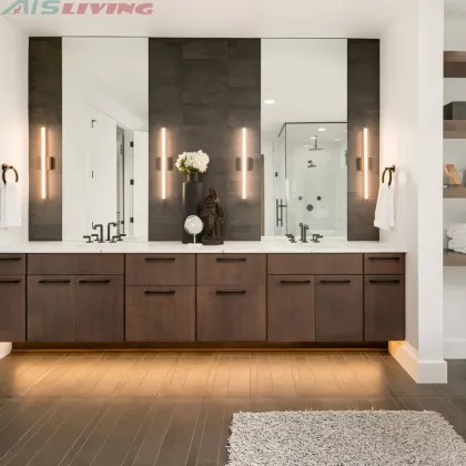 Australia Standard Flat Pack Wall Hung Bathroom Cabinet Vanity