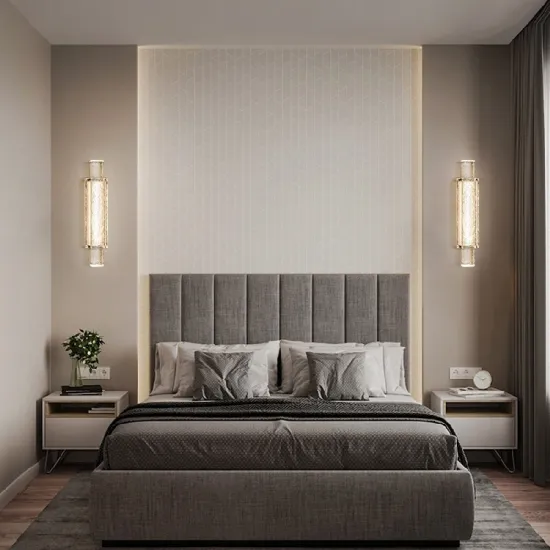 Modern LED Crystal Wall Lamp for Bedroom, Living Room, and Hotel Lighting