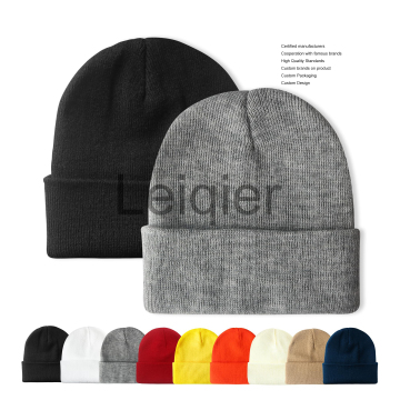 Custom Logo Solid Color Unisex Beanie