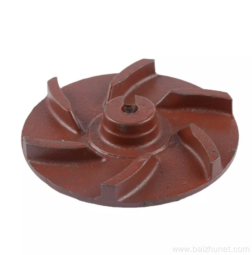 High quality customized cast iron water pump impeller