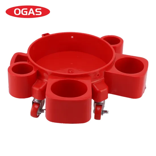 OGAS OEM Rolling Car Wash Detailing Tool: Multifunctional Mobile Base Bucket Dolly
