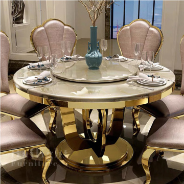 High Gloss White Top Banquet Tables for Weddings and Dinners
