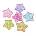 Mixed Resin Bling Glitter Heart  Star Flower Cabochon Flatback Decoration Crafts Embellishments For Scrapbooking Diy Accessories