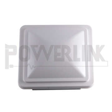 White Universal 14x14 RV Roof Vent Cover Replacement for Campers and Trailers